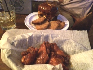Burgers and wings. The WTGW staples. 