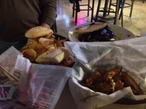 Sandwiches and wings. Our staples of life. 